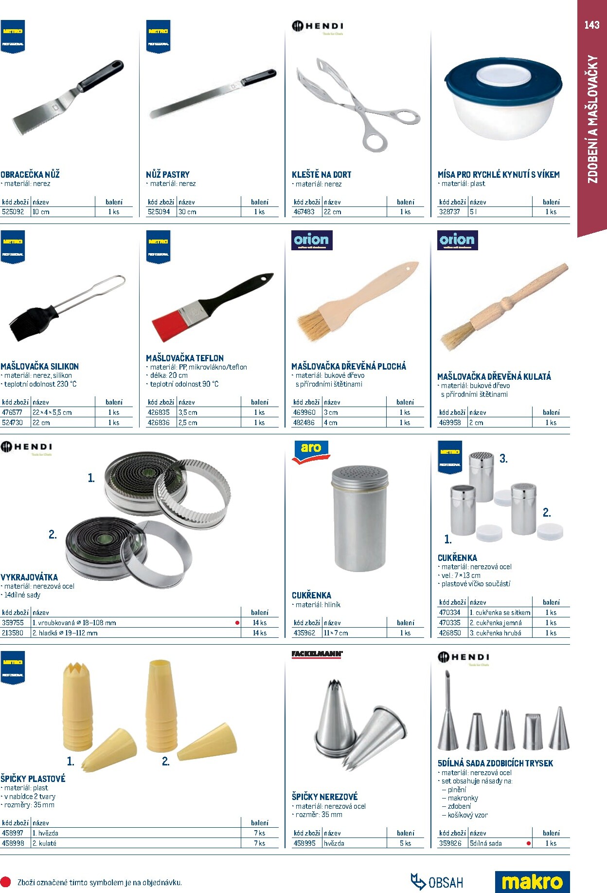 makro - Makro - Gastro vybavení a zařízení leták platný od neděle 01.02.2026 do neděle 31.01.2027 - page: 143