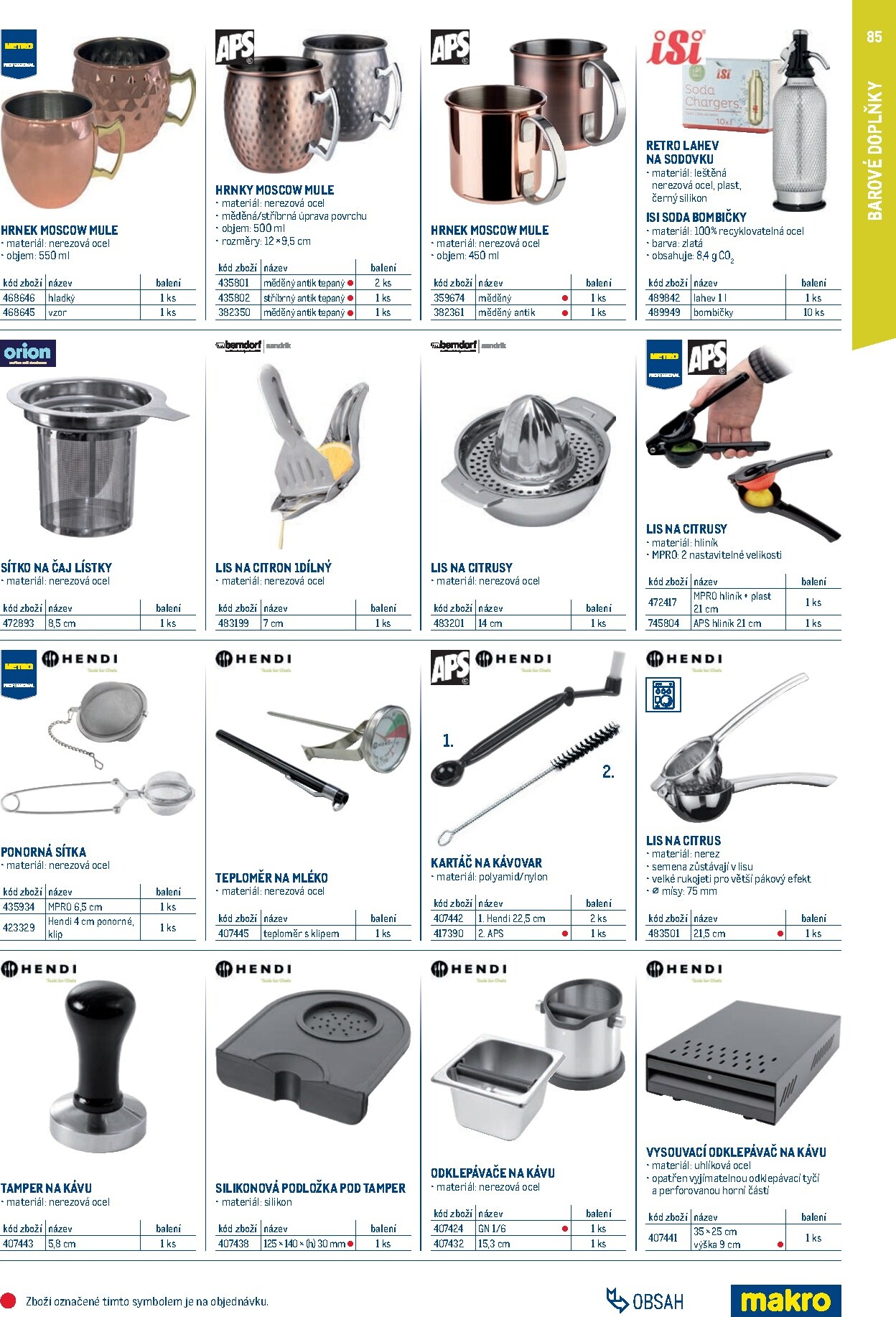 makro - Makro - Gastro vybavení a zařízení leták platný od neděle 01.02.2026 do neděle 31.01.2027 - page: 85