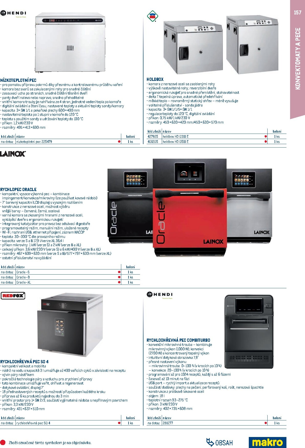 makro - Makro - Gastro vybavení a zařízení leták platný od neděle 01.02.2026 do neděle 31.01.2027 - page: 157