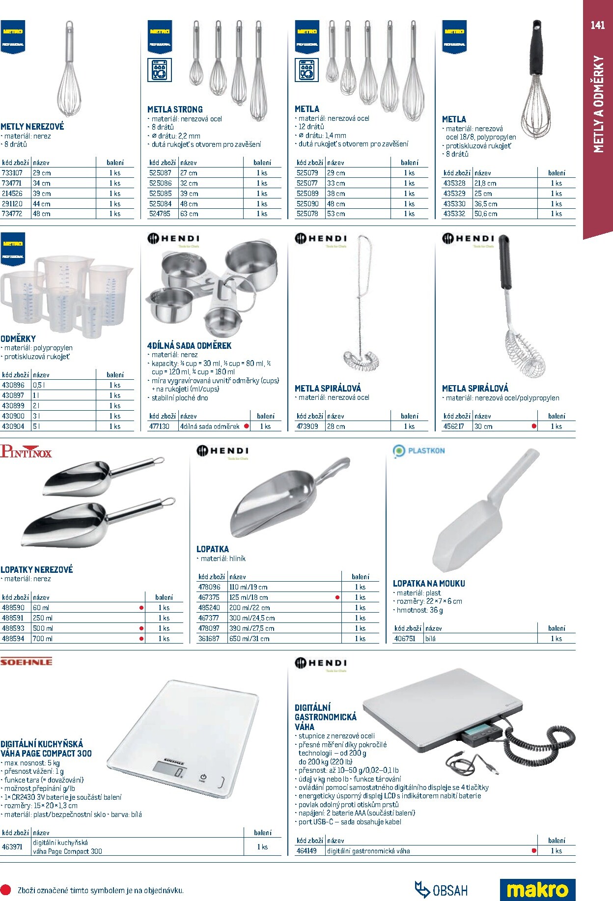 makro - Makro - Gastro vybavení a zařízení leták platný od neděle 01.02.2026 do neděle 31.01.2027 - page: 141