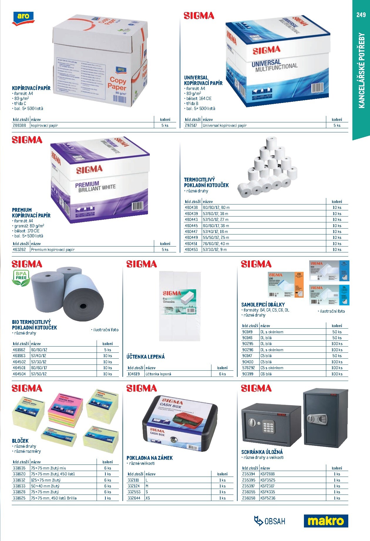 makro - Makro - Gastro vybavení a zařízení leták platný od neděle 01.02.2026 do neděle 31.01.2027 - page: 249
