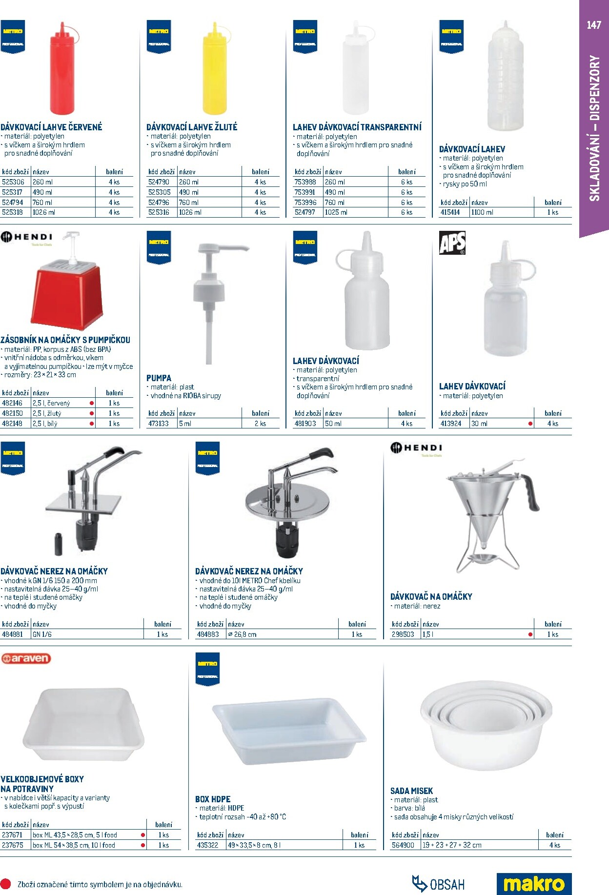 makro - Makro - Gastro vybavení a zařízení leták platný od neděle 01.02.2026 do neděle 31.01.2027 - page: 147