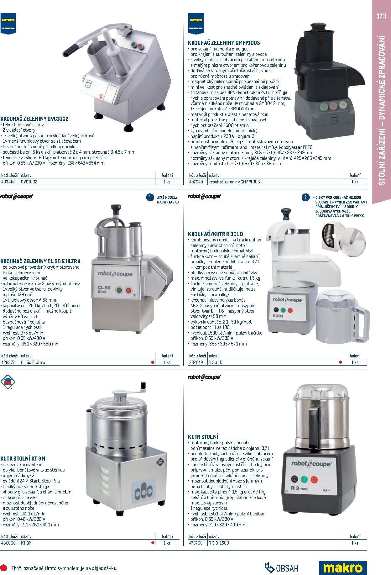 makro - Makro - Gastro vybavení a zařízení leták platný od neděle 01.02.2026 do neděle 31.01.2027 - page: 173