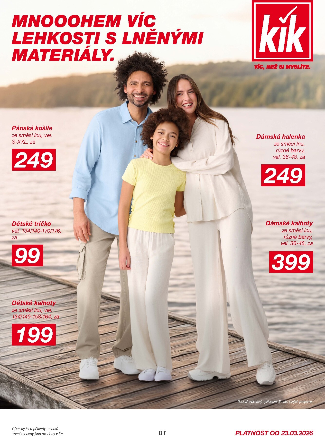 kik - KiK leták platný od pondělí 23.03.2026 do neděle 19.04.2026 - page: 1