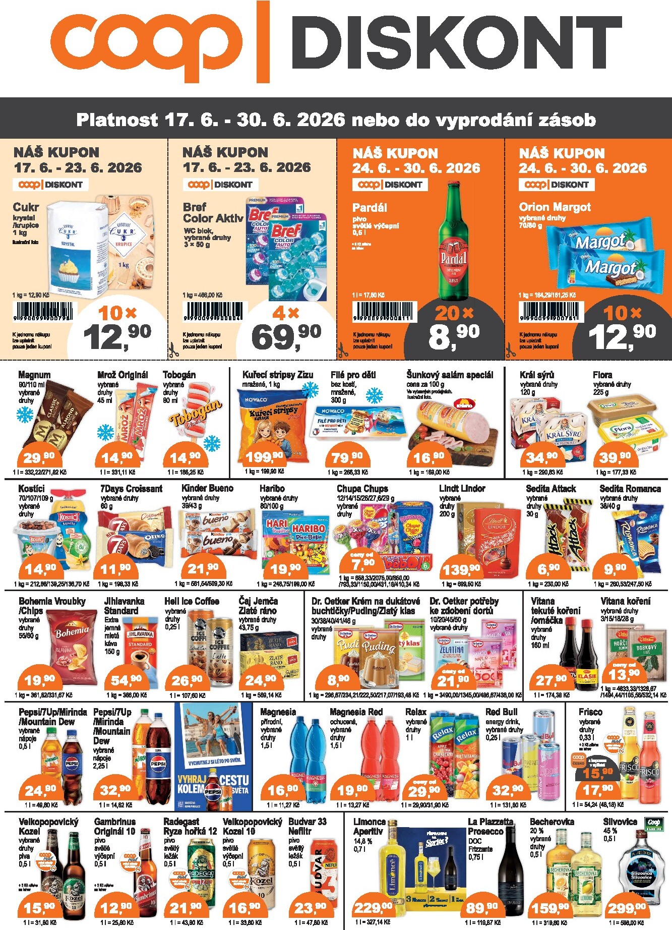 coop - Aktuální Coop - Diskont leták platný od středy 17.06.2026 do úterý 30.06.2026 - page: 1
