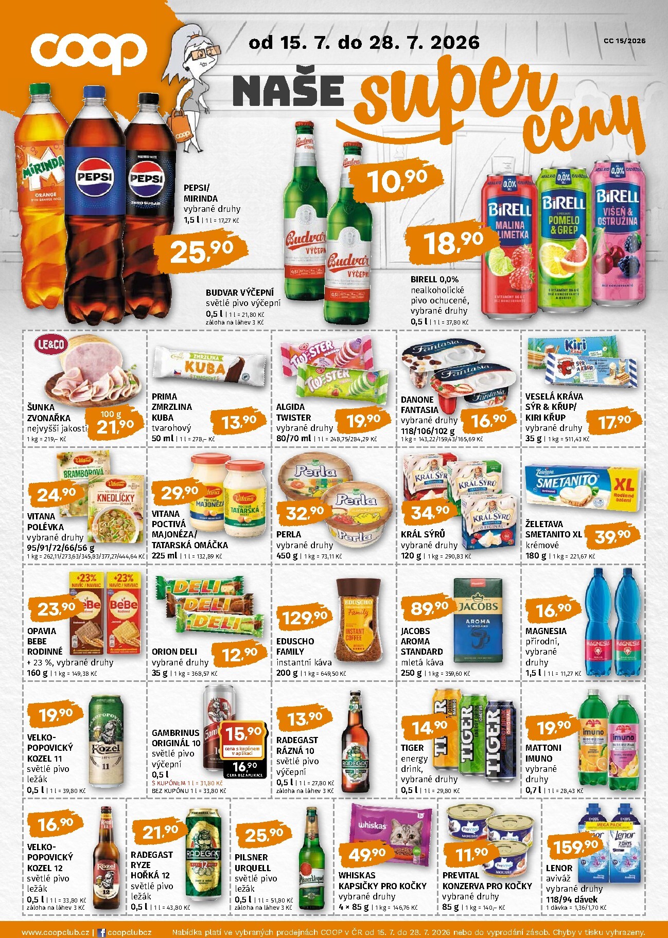coop - Aktuální Coop - Naše značky leták platný od středy 15.07.2026 do úterý 28.07.2026