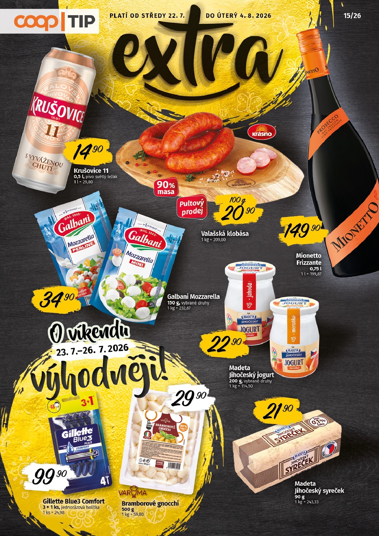 coop - Budoucí Coop - Tip extra leták platný od středy 22.07.2026 do úterý 04.08.2026