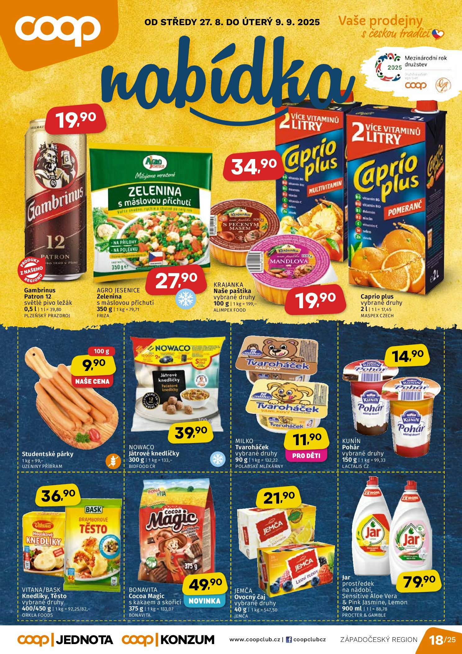 coop - Leták Coop - Západní Čechy od 27.08. do 09.09.
