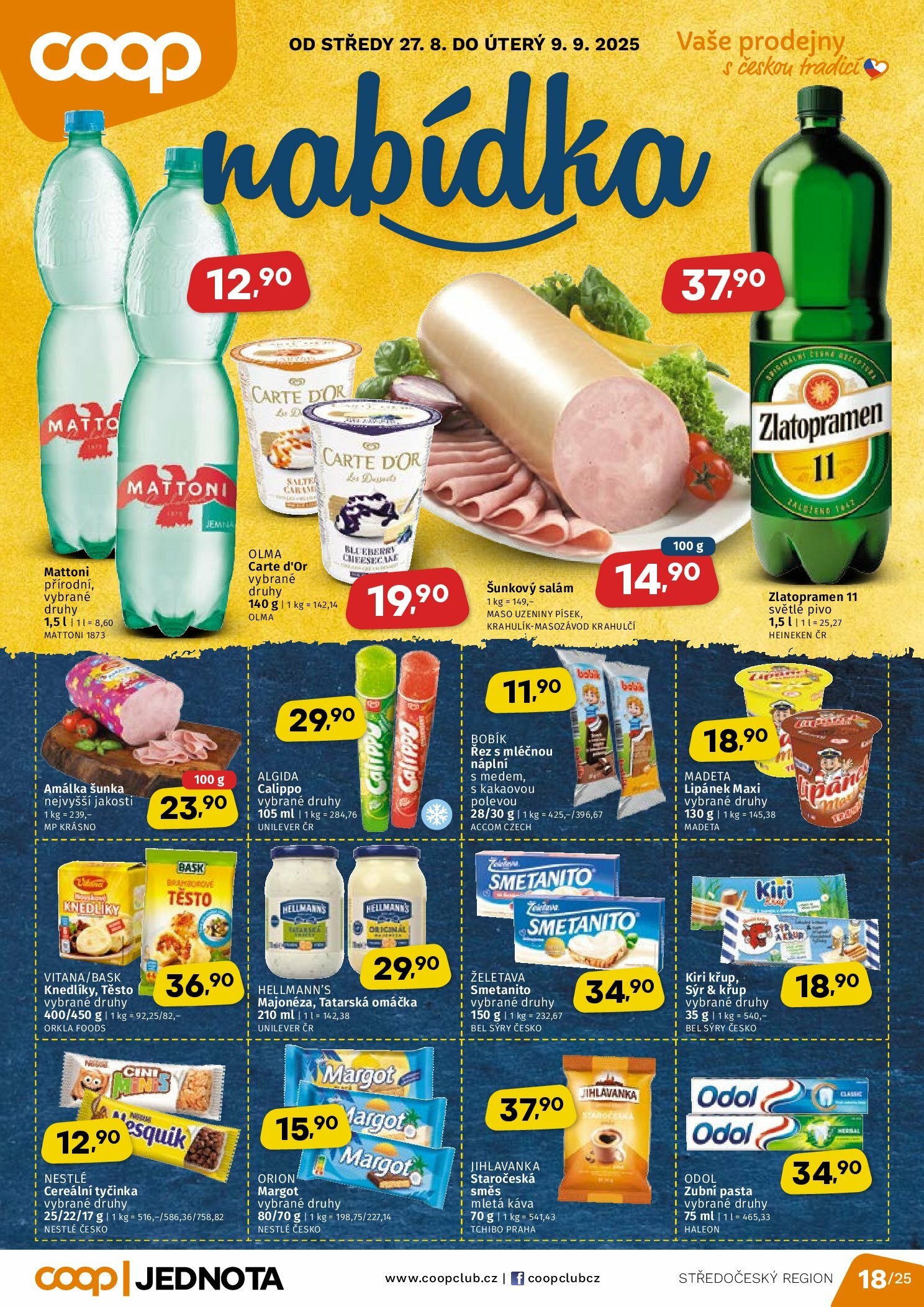 coop - Leták Coop - Střední Čechy od 27.08. do 09.09.