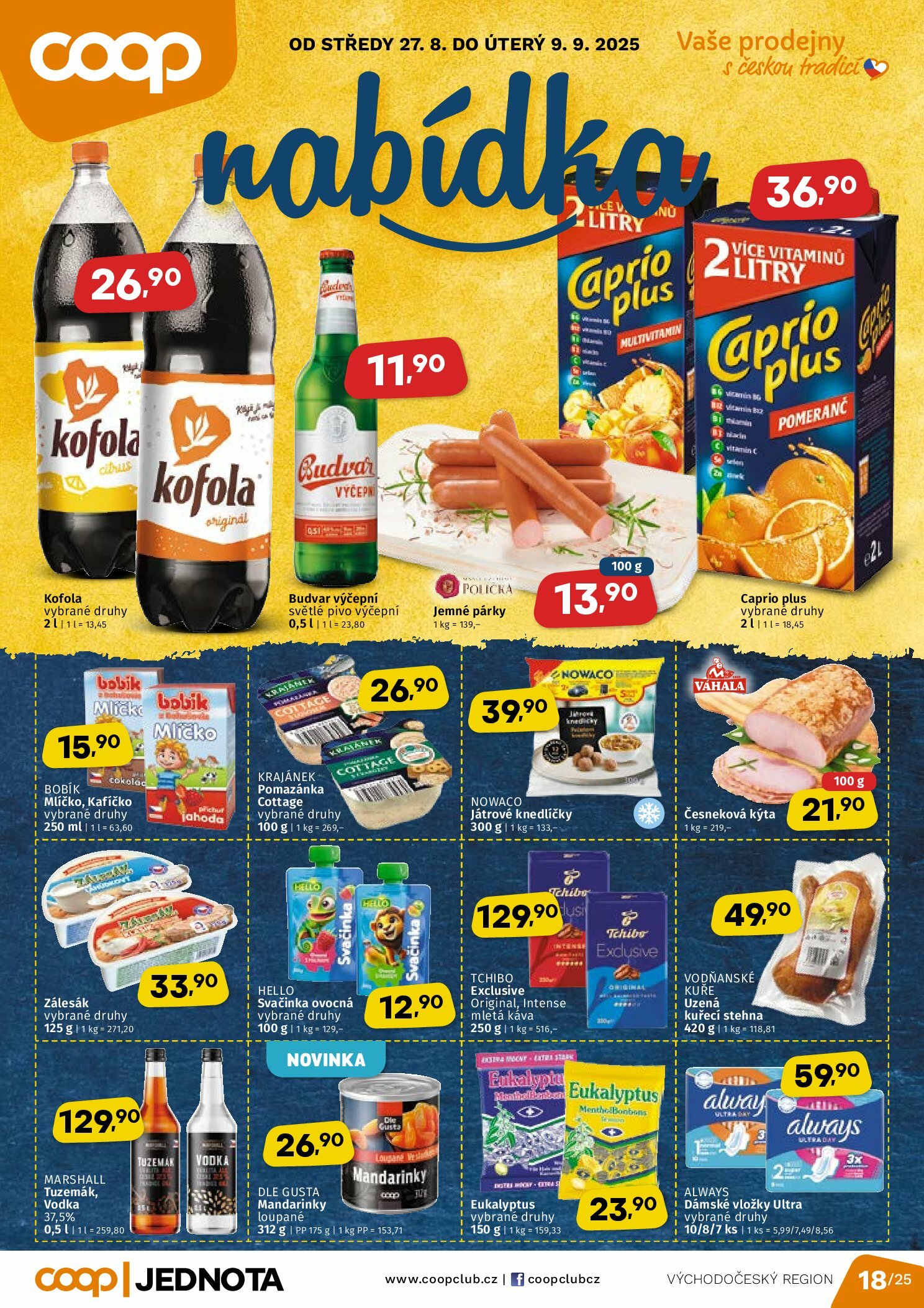 coop - Leták Coop - Východní Čechy od 27.08. do 09.09.