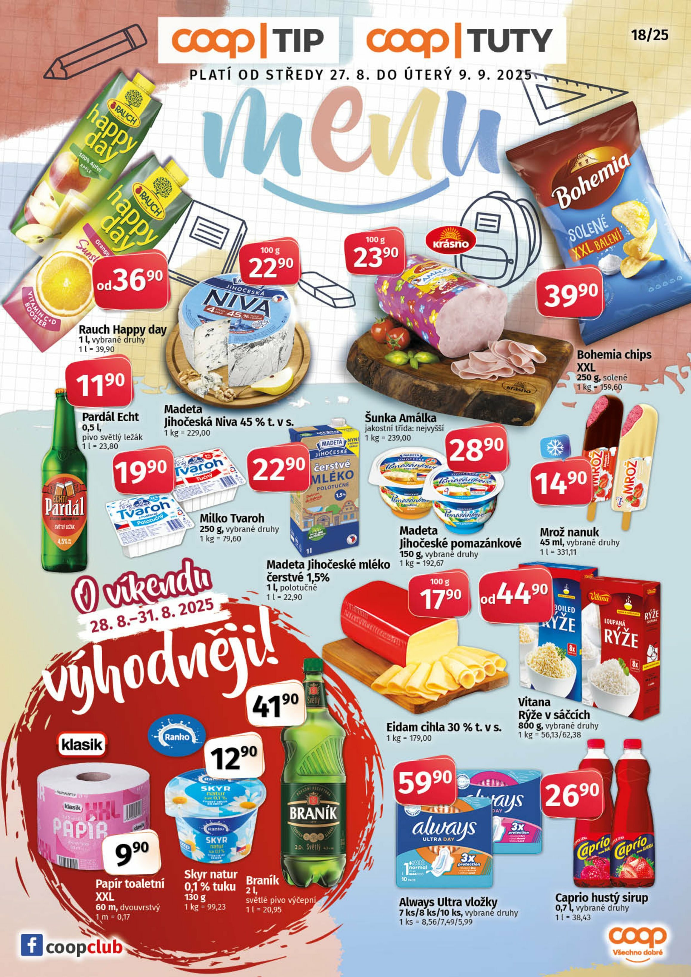 coop - Leták Coop - Tuty-Tip Menu od 27.08. do 09.09.
