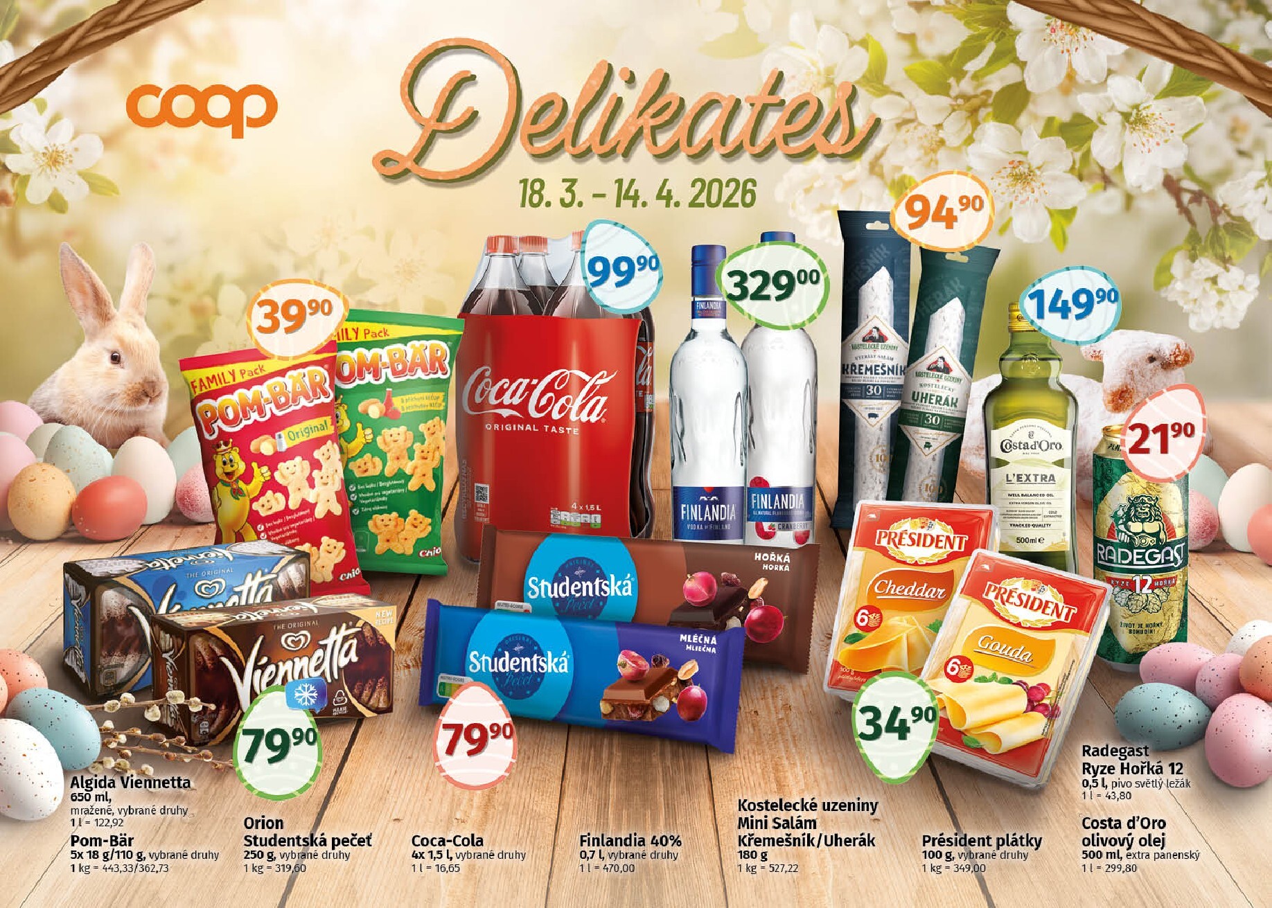 coop - Coop - Delikates Velikonoce leták platný od středy 18.03.2026 do úterý 14.04.2026