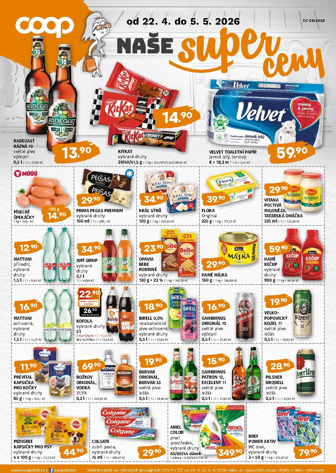 coop - Aktuální Coop - Naše značky leták platný od středy 22.04.2026 do úterý 05.05.2026