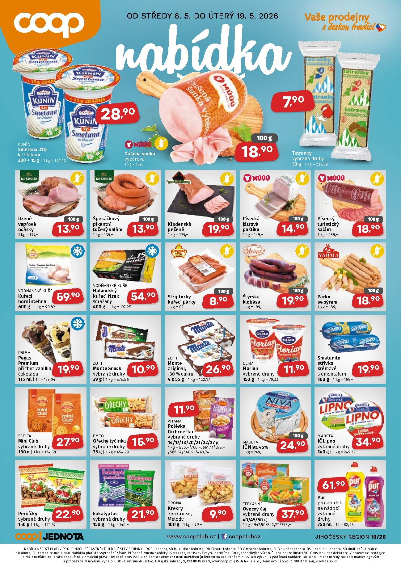 coop - Aktuální Coop - Jižní Čechy leták platný od středy 06.05.2026 do úterý 19.05.2026
