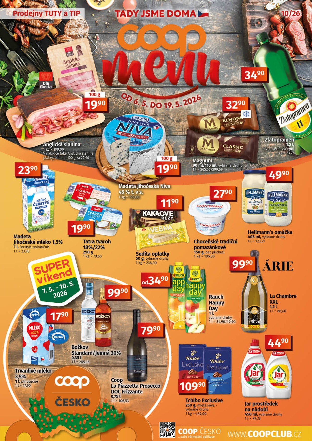 coop - Aktuální Coop - Tuty-Tip Menu leták platný od středy 06.05.2026 do úterý 19.05.2026