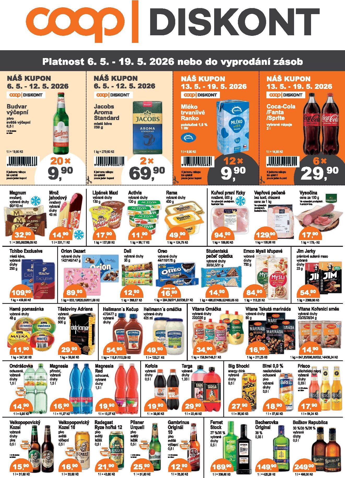 coop - Aktuální Coop - Diskont leták platný od středy 06.05.2026 do úterý 19.05.2026 - page: 1
