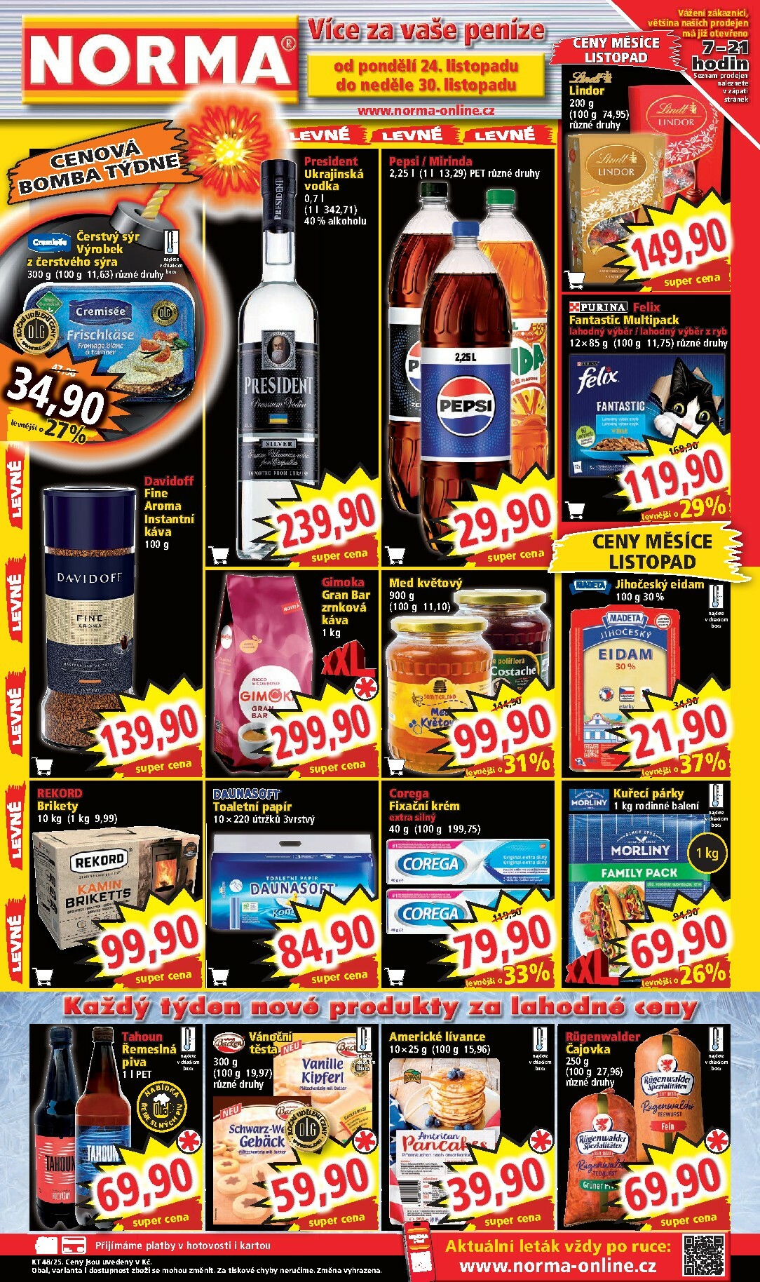 norma - Aktuální leták Norma od 24.11. do 30.11.