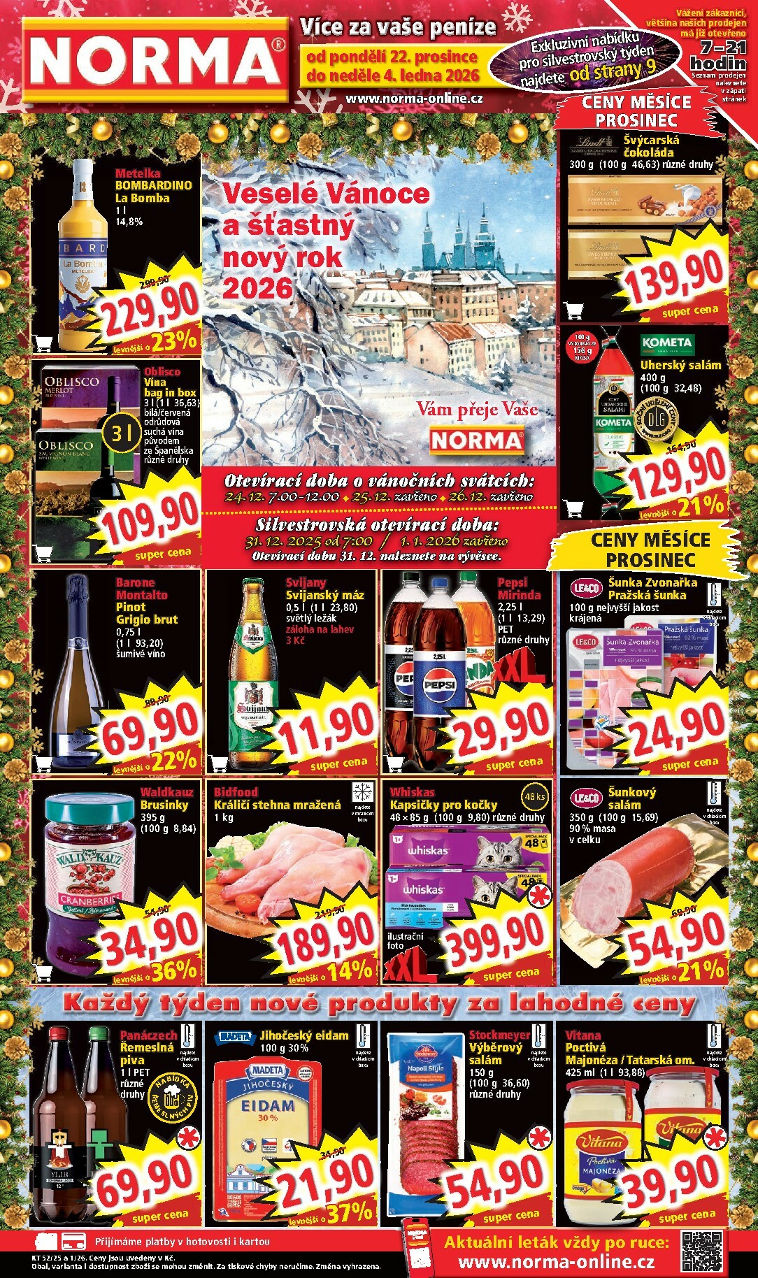 norma - Aktuální leták Norma od 22.12. do 04.01.