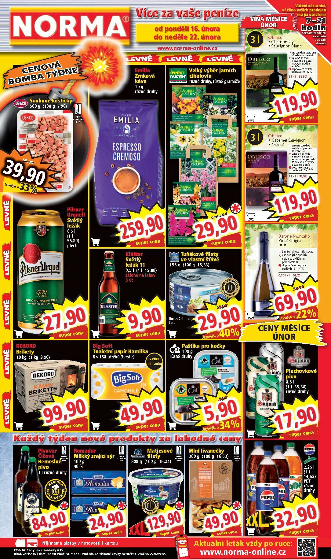 norma - Norma leták platný od pondělí 16.02.2026 do neděle 22.02.2026