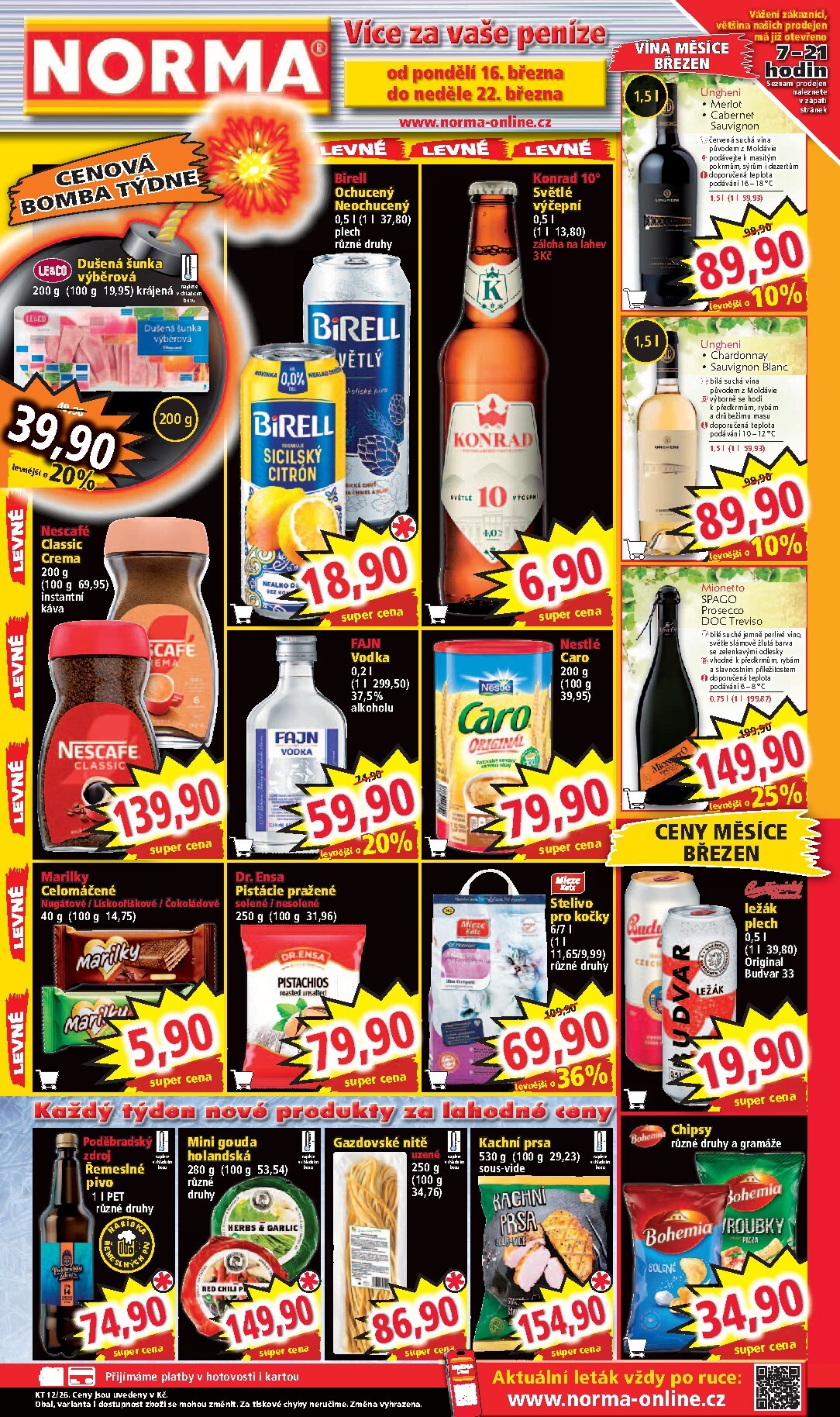 norma - Norma leták platný od pondělí 16.03.2026 do neděle 22.03.2026