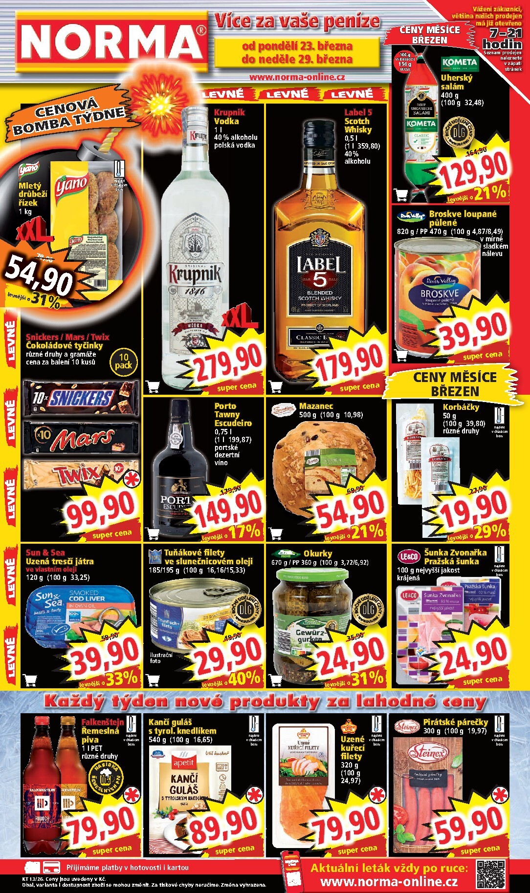 norma - Norma leták platný od pondělí 23.03.2026 do neděle 29.03.2026