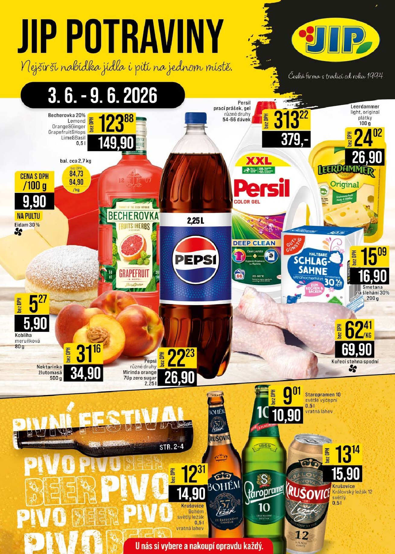 jip - Budoucí JIP - České Budějovice, Most, Svoboda nad Úpou, Náchod, Sušice leták platný od středy 03.06.2026 do úterý 09.06.2026