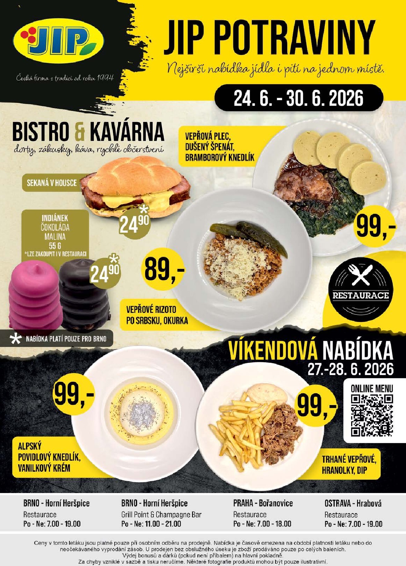 jip - Budoucí JIP - Akční leták JIP potraviny leták platný od středy 24.06.2026 do úterý 30.06.2026 - page: 20