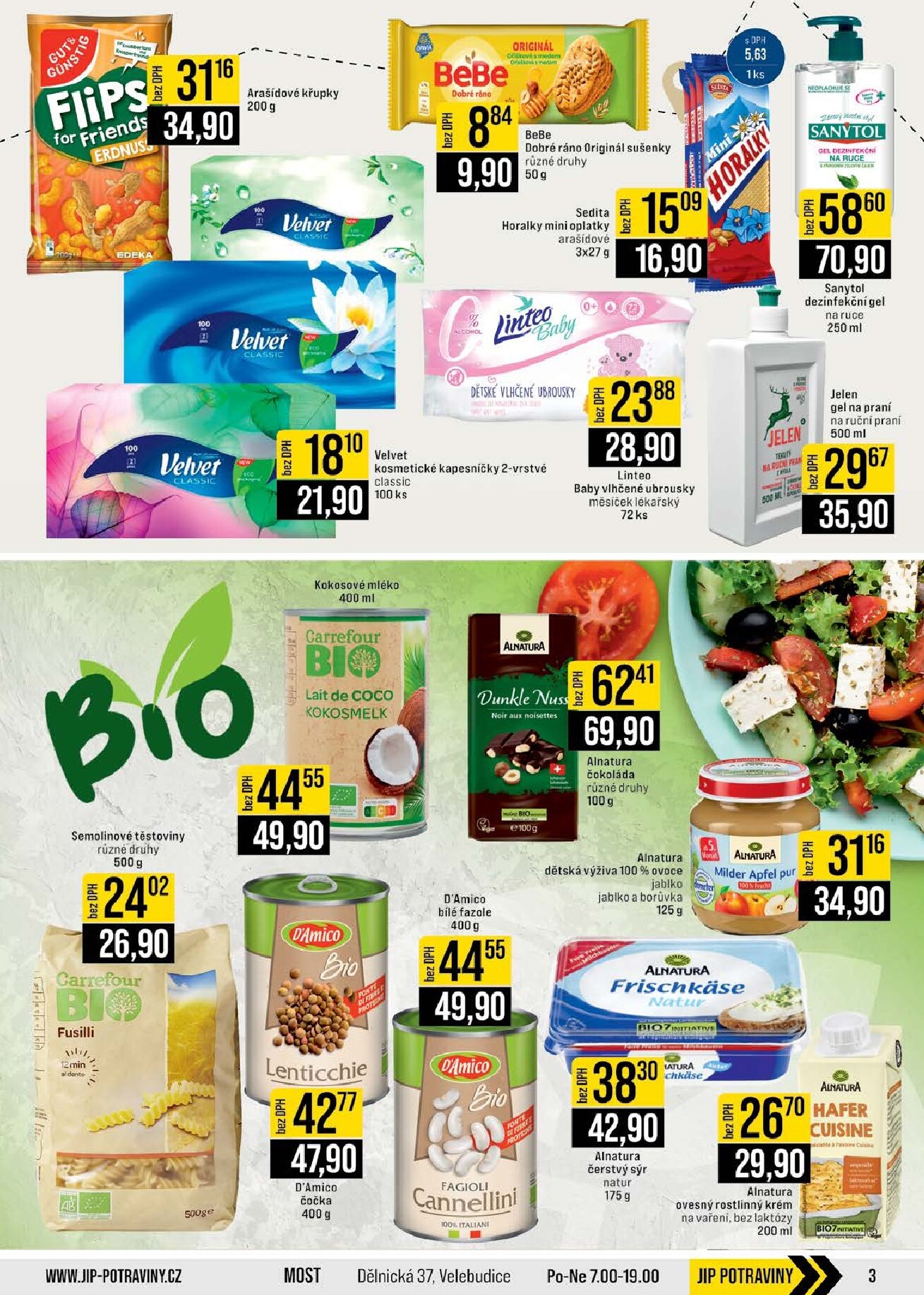 jip - Budoucí JIP - Svět potravin - Brno, Ostrava - Hrabová, Praha - Bořanovice, Jilemnice, Karlovy Vary, Olomouc, Pardubice, Zlín, Polička leták platný od středy 01.07.2026 do úterý 07.07.2026 - page: 3