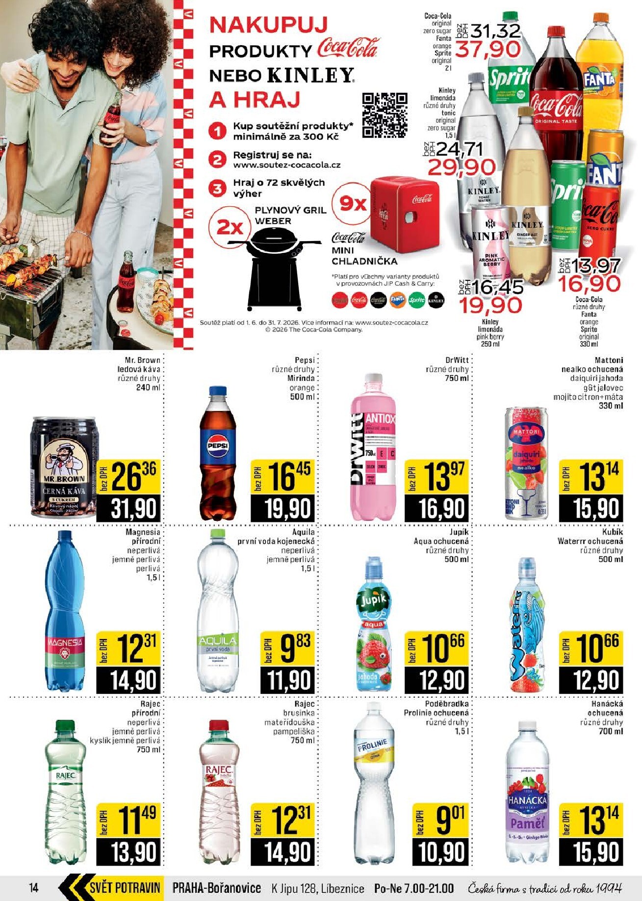 jip - Budoucí JIP - Svět potravin - Brno, Ostrava - Hrabová, Praha - Bořanovice, Jilemnice, Karlovy Vary, Olomouc, Pardubice, Zlín, Polička leták platný od středy 01.07.2026 do úterý 07.07.2026 - page: 14
