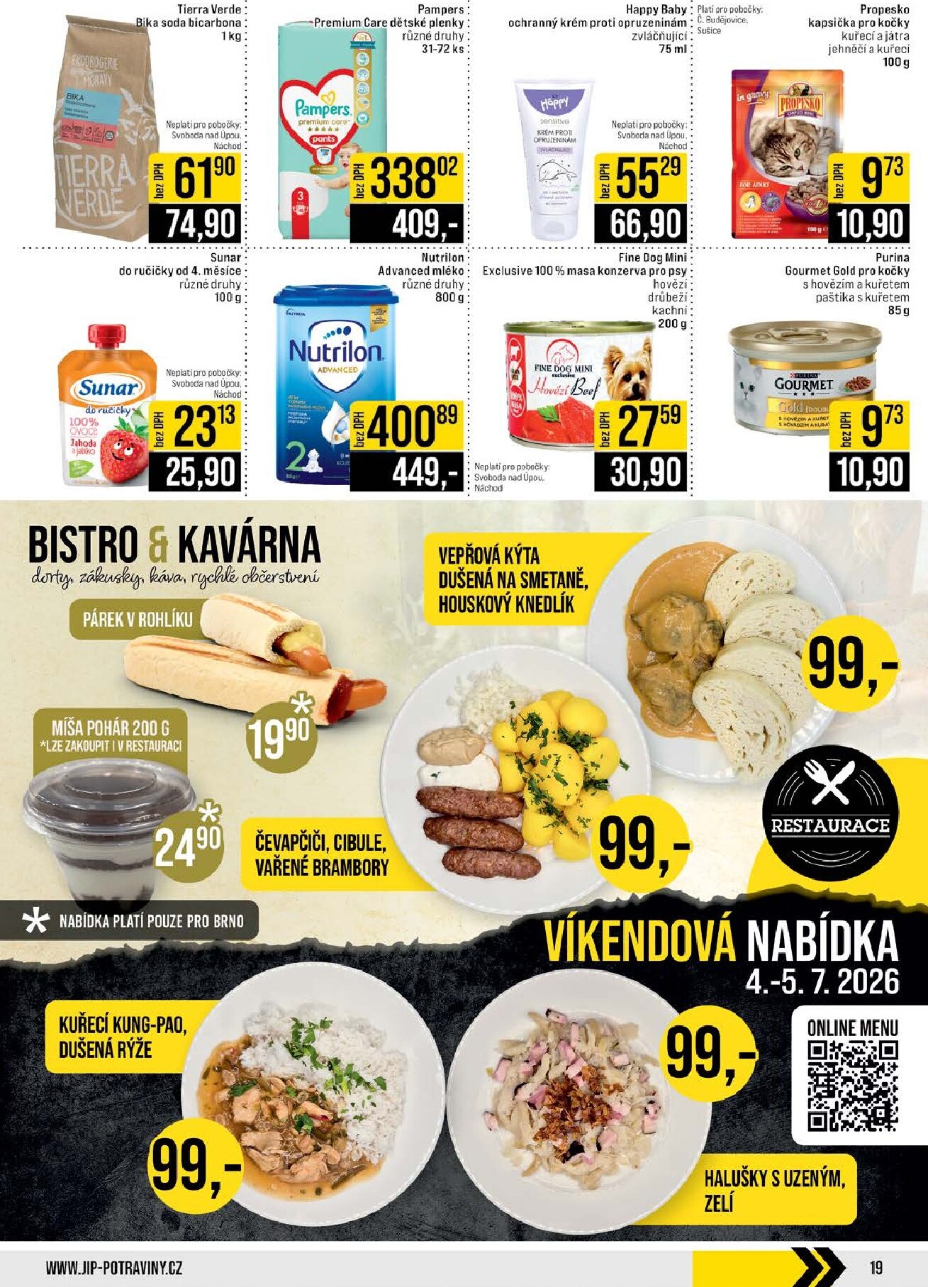 jip - Budoucí JIP - České Budějovice, Most, Svoboda nad Úpou, Náchod, Sušice leták platný od středy 01.07.2026 do úterý 07.07.2026 - page: 19