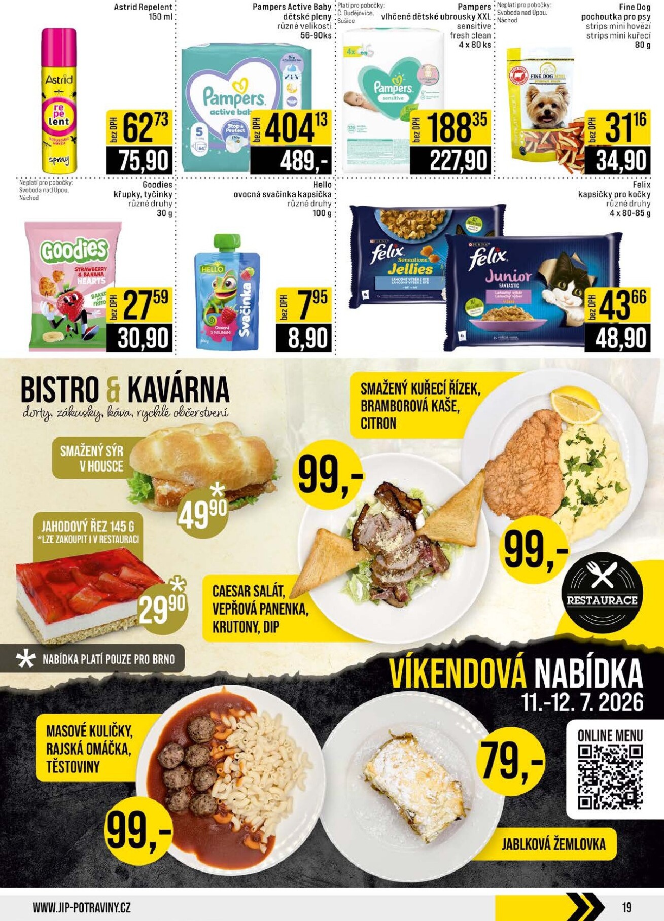 jip - Budoucí JIP - České Budějovice, Most, Svoboda nad Úpou, Náchod, Sušice leták platný od středy 08.07.2026 do úterý 14.07.2026 - page: 19