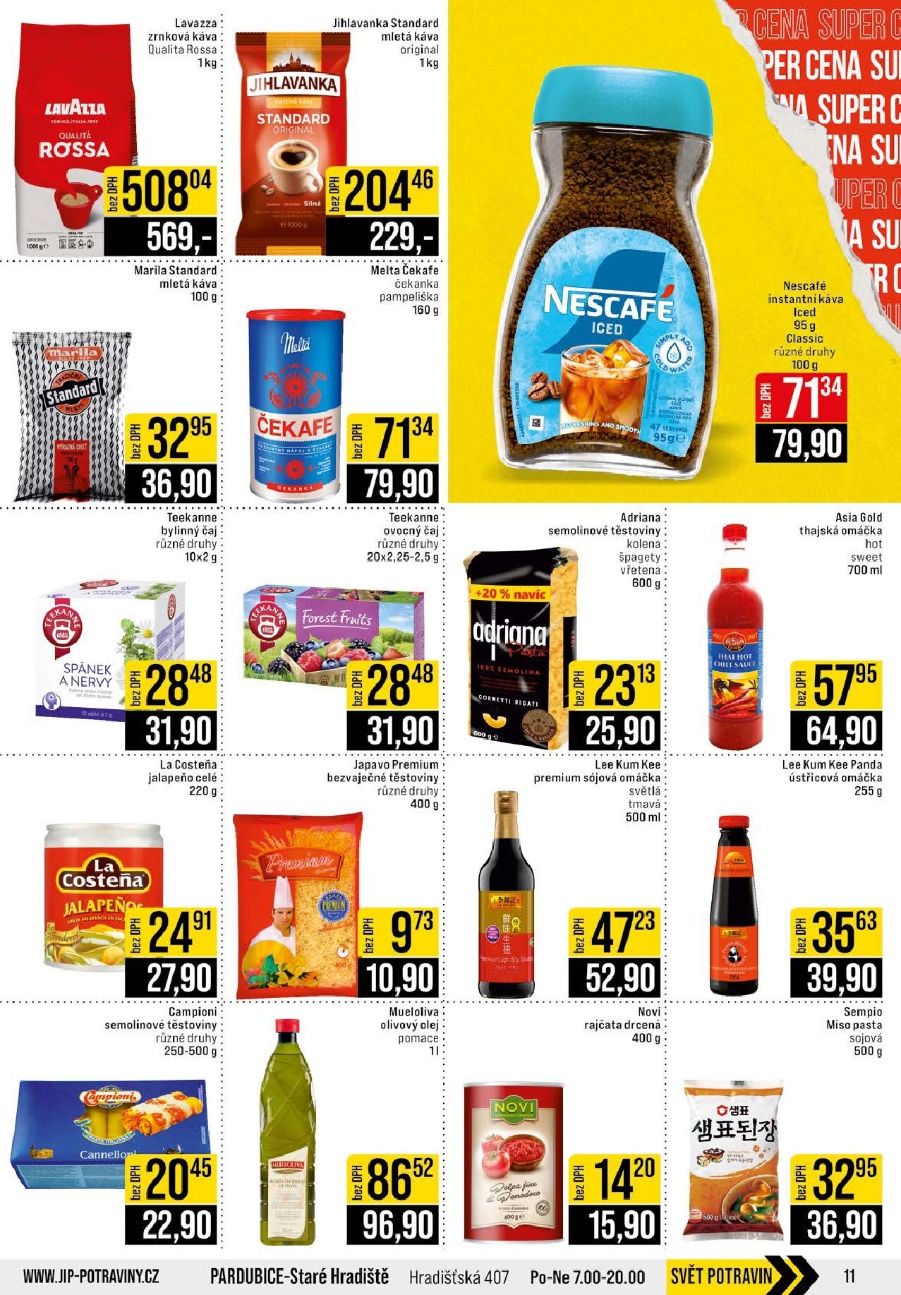 jip - Budoucí JIP - Svět potravin - Brno, Ostrava - Hrabová, Praha - Bořanovice, Jilemnice, Karlovy Vary, Olomouc, Pardubice, Zlín, Polička leták platný od středy 08.07.2026 do úterý 14.07.2026 - page: 11