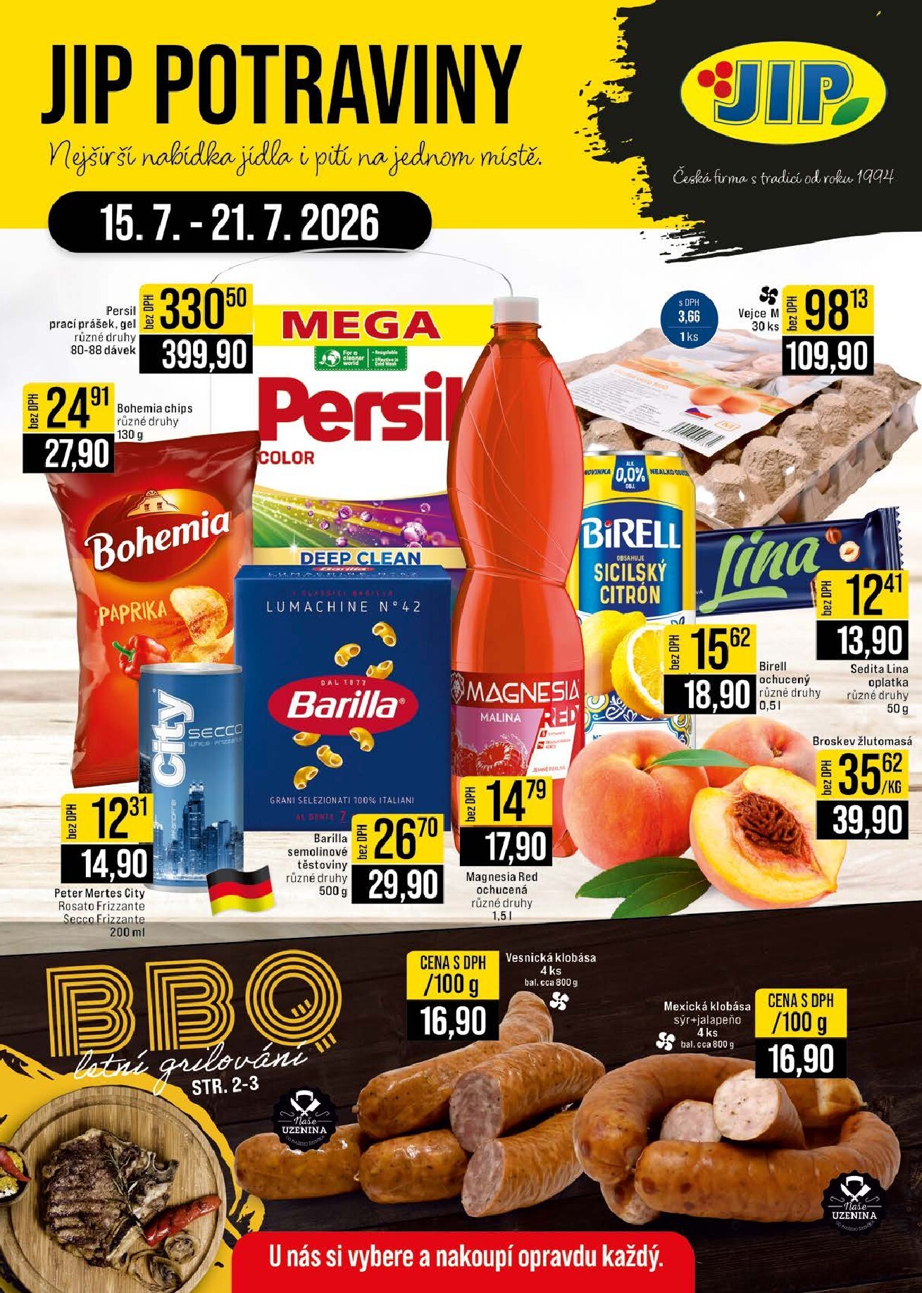 jip - Budoucí JIP - České Budějovice, Most, Svoboda nad Úpou, Náchod, Sušice leták platný od středy 15.07.2026 do úterý 21.07.2026