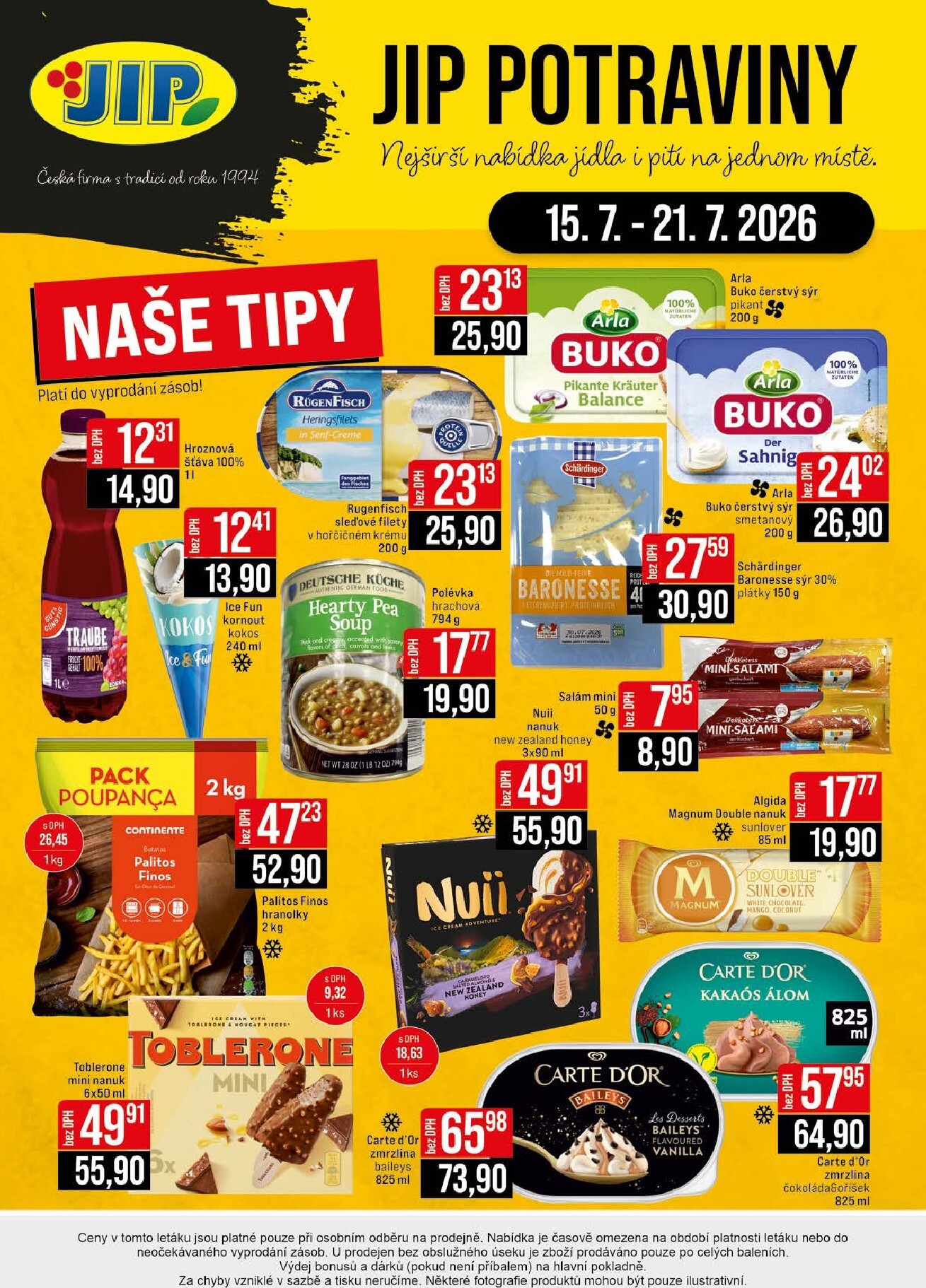 jip - Budoucí JIP - České Budějovice, Most, Svoboda nad Úpou, Náchod, Sušice leták platný od středy 15.07.2026 do úterý 21.07.2026 - page: 20