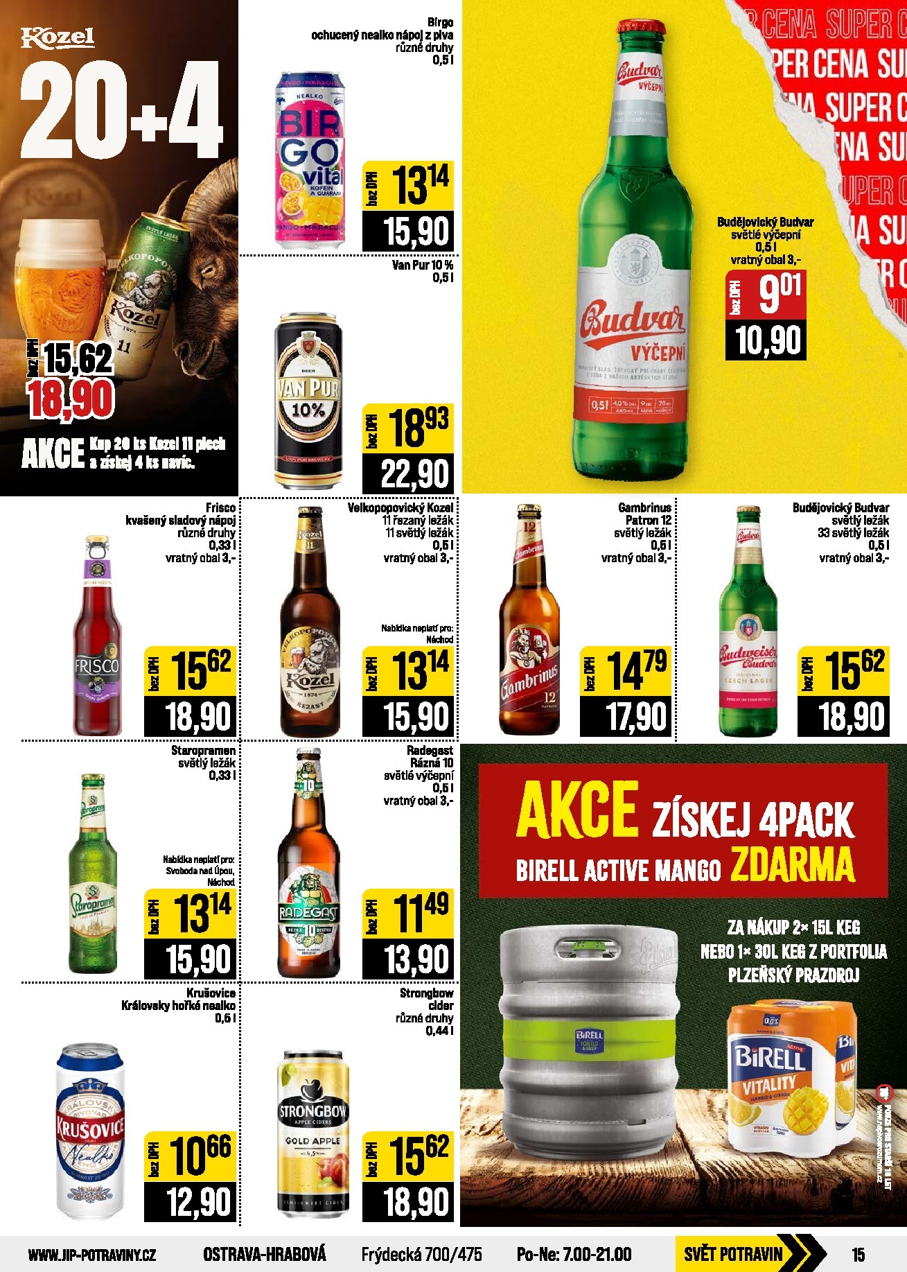 jip - Budoucí JIP - České Budějovice, Most, Svoboda nad Úpou, Náchod, Sušice leták platný od středy 29.07.2026 do úterý 04.08.2026 - page: 15