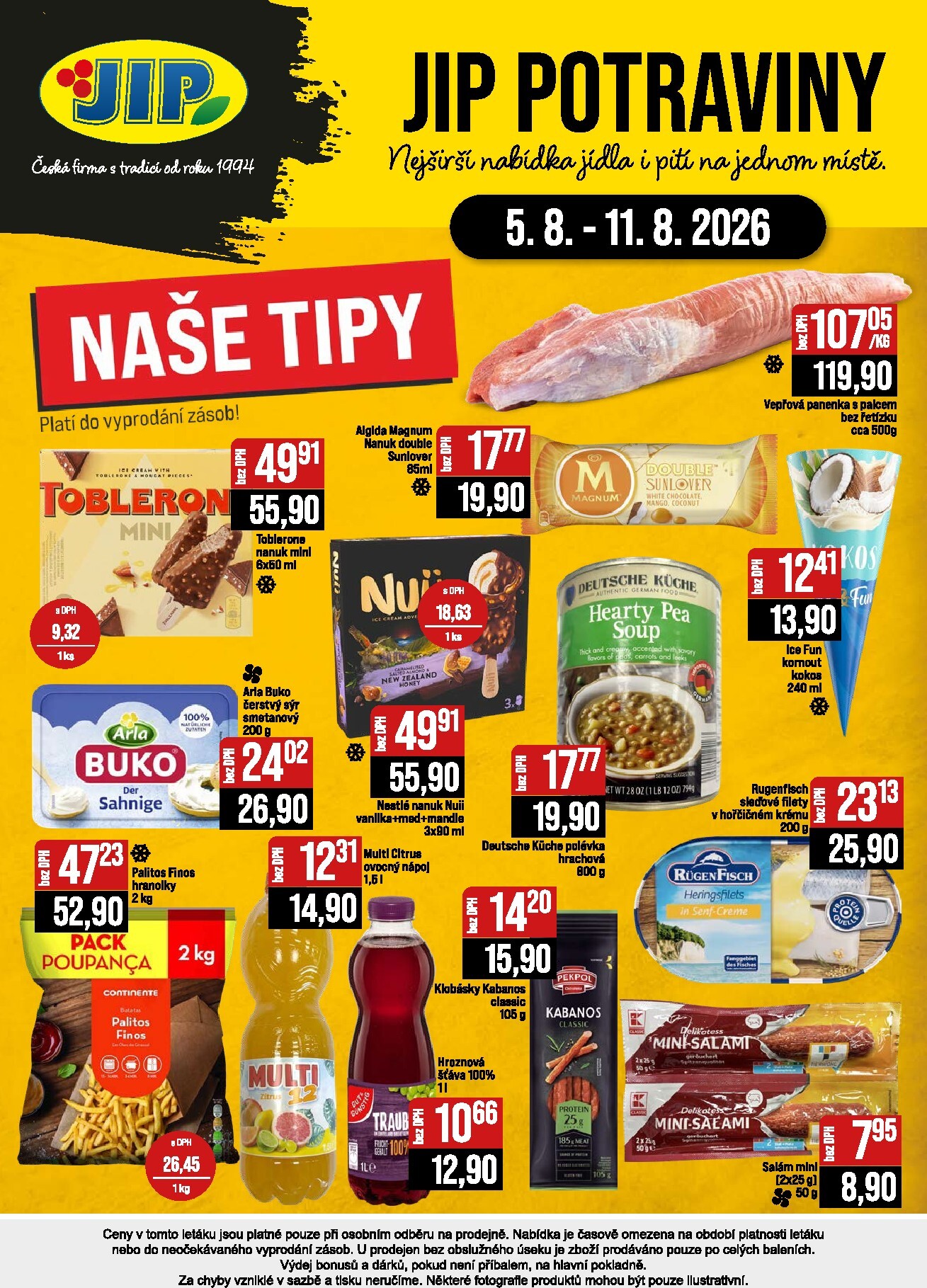 jip - Budoucí JIP - České Budějovice, Most, Svoboda nad Úpou, Náchod, Sušice leták platný od středy 05.08.2026 do úterý 11.08.2026 - page: 24