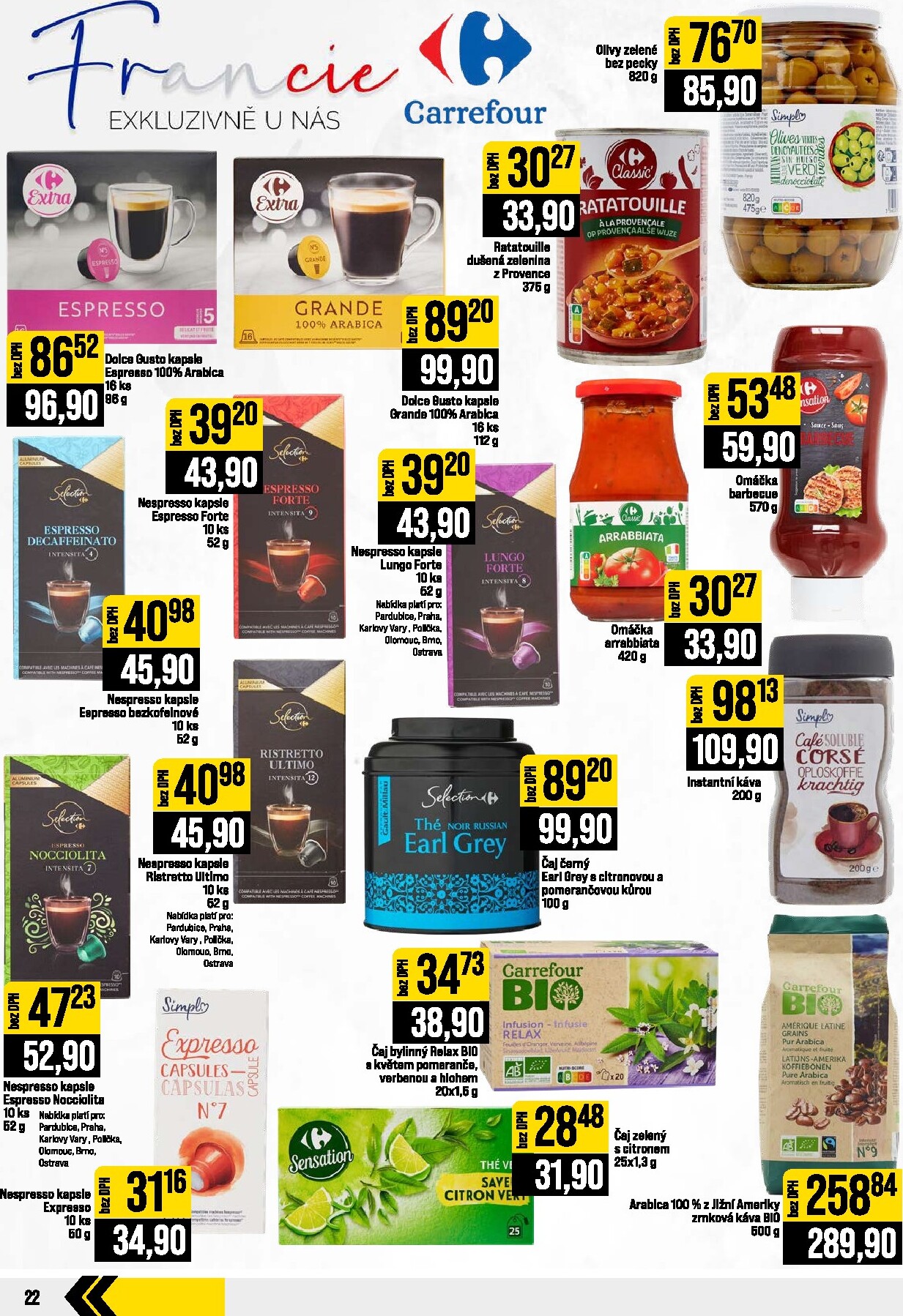 jip - Budoucí JIP - Svět potravin - Brno, Ostrava - Hrabová, Praha - Bořanovice, Jilemnice, Karlovy Vary, Olomouc, Pardubice, Zlín, Polička leták platný od středy 05.08.2026 do úterý 11.08.2026 - page: 22