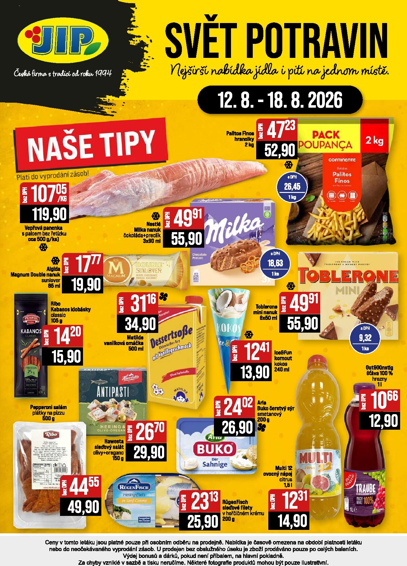 jip - Budoucí JIP - Brno, Ostrava - Hrabová, Praha - Bořanovice, Jilemnice, Karlovy Vary, Olomouc, Pardubice, Zlín, Polička leták platný od středy 12.08.2026 do úterý 18.08.2026 - page: 24