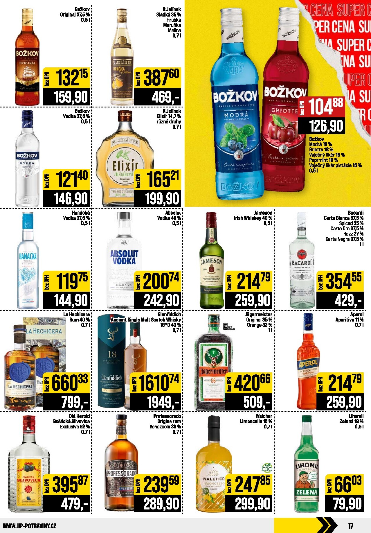 jip - Budoucí JIP - Svět potravin - Brno, Ostrava - Hrabová, Praha - Bořanovice, Jilemnice, Karlovy Vary, Olomouc, Pardubice, Zlín, Polička leták platný od středy 09.09.2026 do úterý 15.09.2026 - page: 17