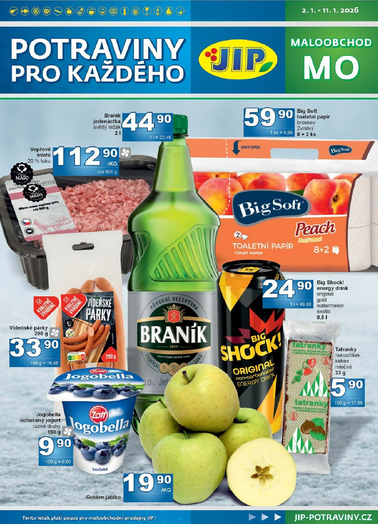 jip - Aktuální leták JIP - Maloobchod od 02.01. do 11.01.