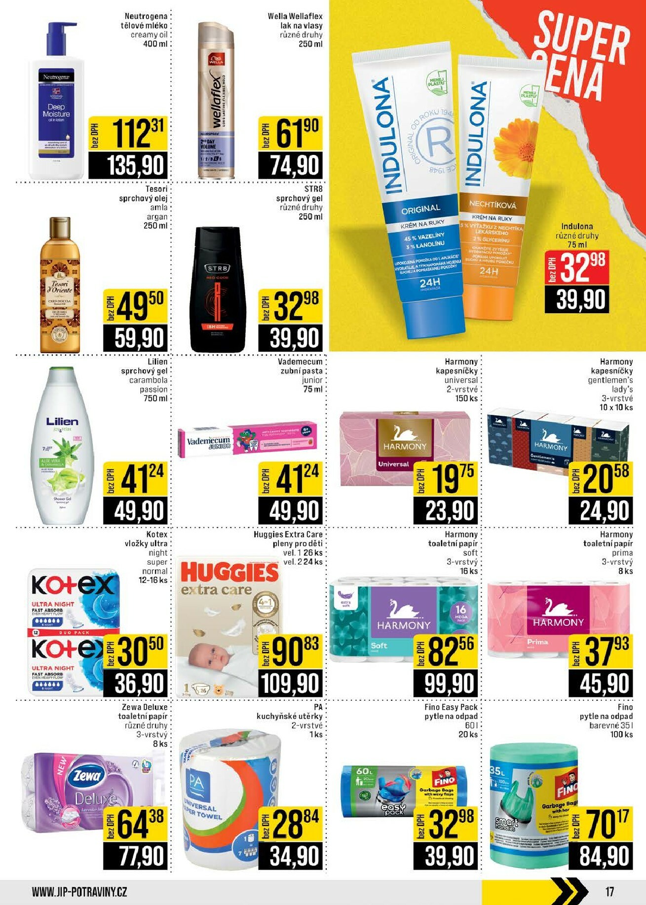 jip - JIP - Brno, Ostrava - Hrabová, Praha - Bořanovice, Jilemnice, Karlovy Vary, Olomouc, Pardubice, Zlín, Polička leták platný od středy 11.02.2026 do úterý 17.02.2026 - page: 17