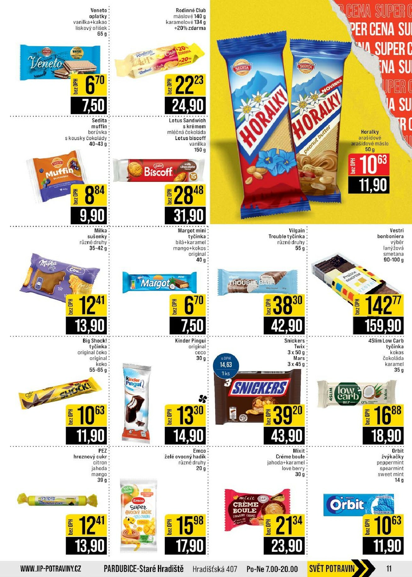 jip - JIP - Brno, Ostrava - Hrabová, Praha - Bořanovice, Jilemnice, Karlovy Vary, Olomouc, Pardubice, Zlín, Polička leták platný od středy 11.02.2026 do úterý 17.02.2026 - page: 11