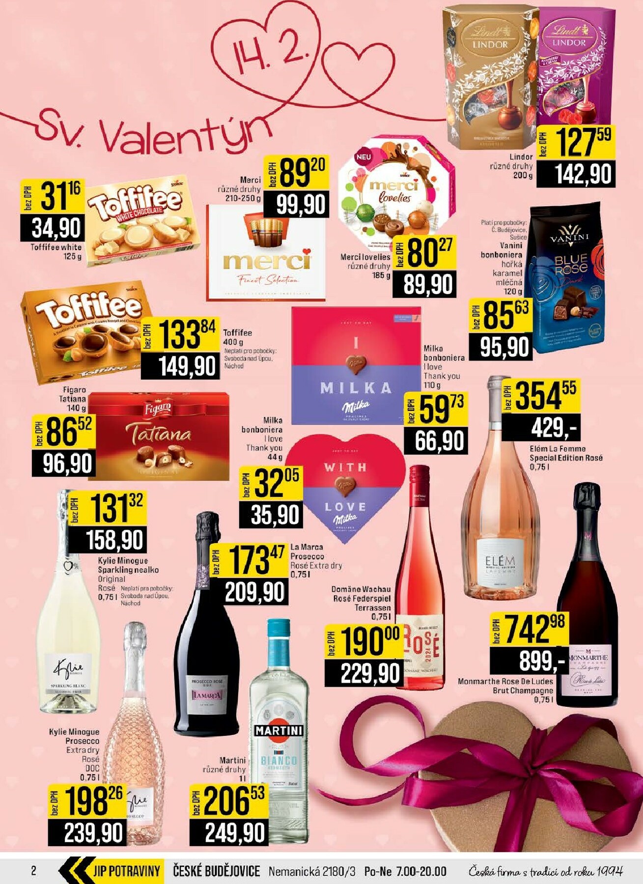 jip - JIP - České Budějovice, Most, Svoboda nad Úpou, Náchod, Sušice leták platný od středy 11.02.2026 do úterý 17.02.2026 - page: 2