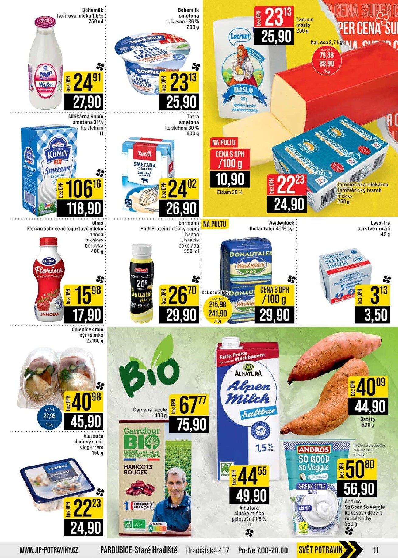 jip - JIP - Brno, Ostrava - Hrabová, Praha - Bořanovice, Jilemnice, Karlovy Vary, Olomouc, Pardubice, Zlín, Polička leták platný od středy 25.02.2026 do úterý 03.03.2026 - page: 11