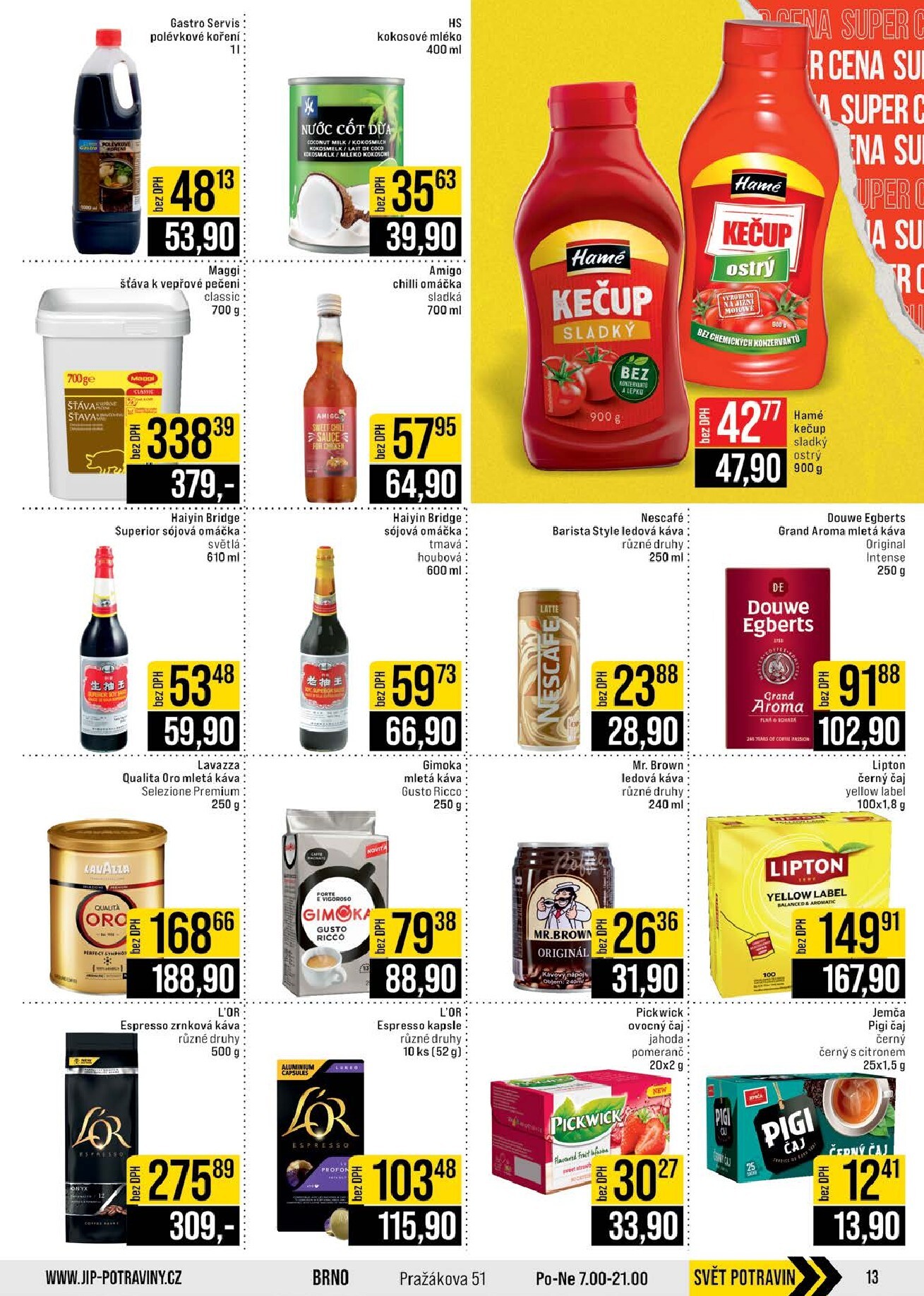jip - JIP - Brno, Ostrava - Hrabová, Praha - Bořanovice, Jilemnice, Karlovy Vary, Olomouc, Pardubice, Zlín, Polička leták platný od středy 25.02.2026 do úterý 03.03.2026 - page: 13