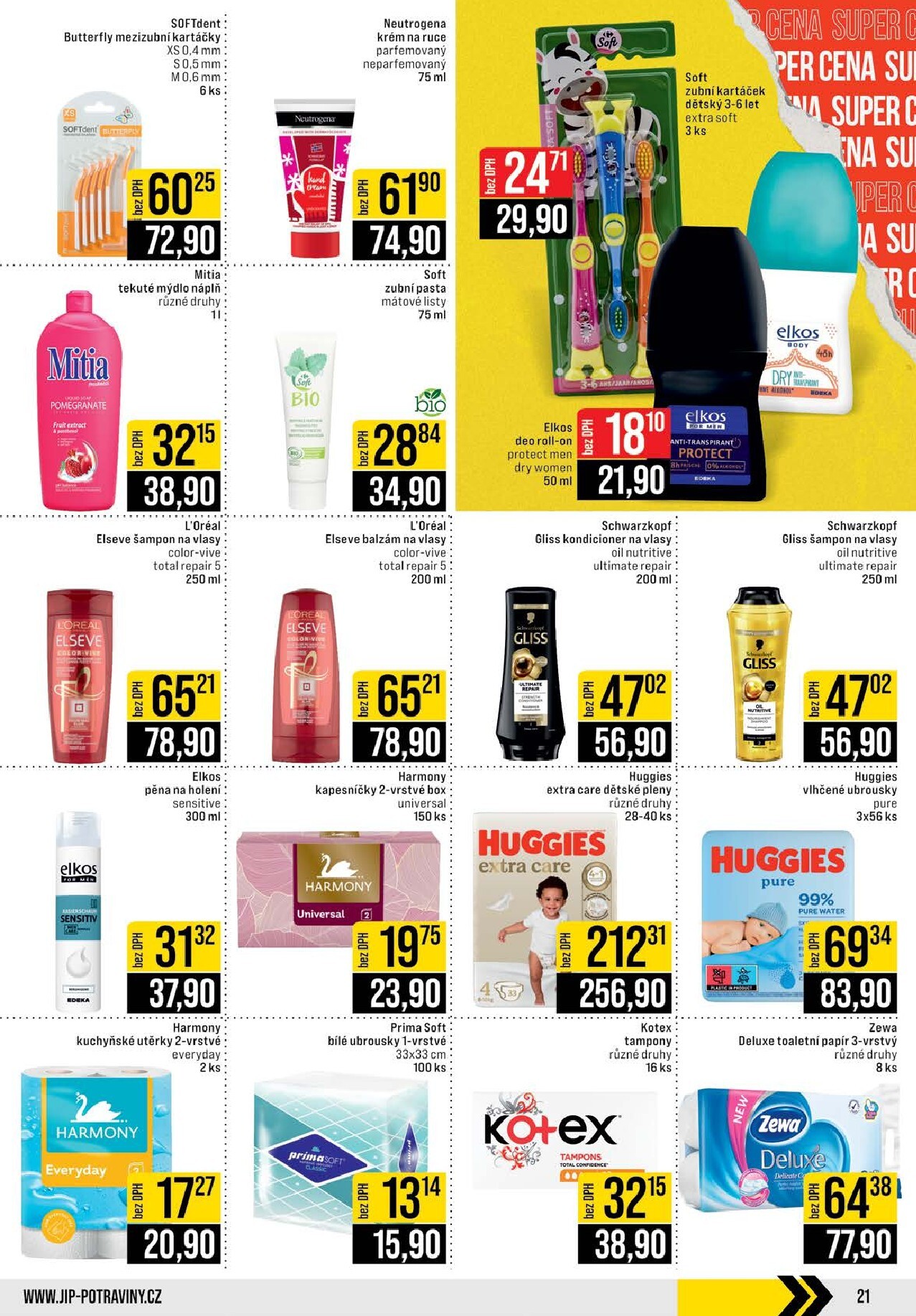 jip - JIP - Brno, Ostrava - Hrabová, Praha - Bořanovice, Jilemnice, Karlovy Vary, Olomouc, Pardubice, Zlín, Polička leták platný od středy 18.03.2026 do úterý 24.03.2026 - page: 21