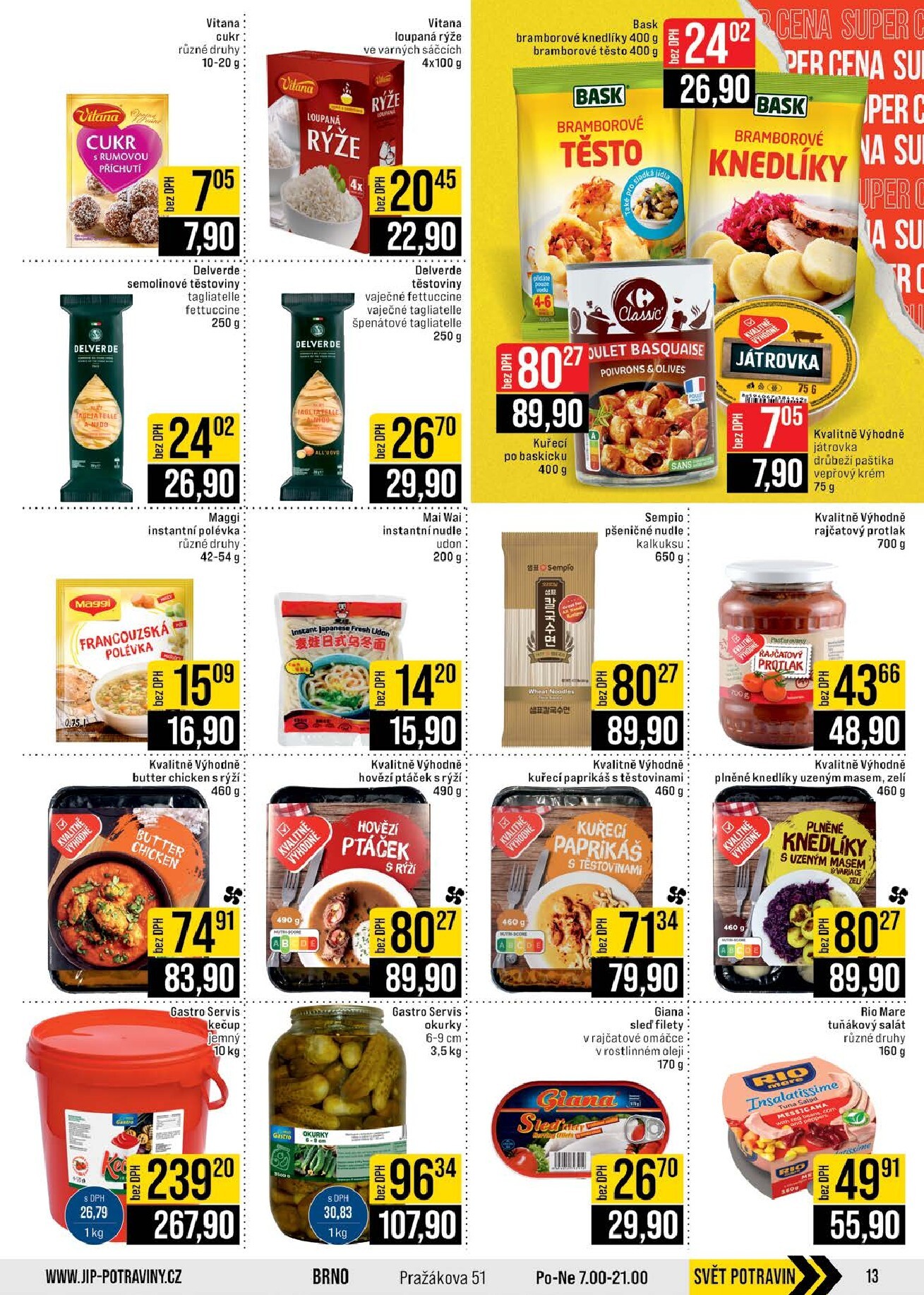 jip - JIP - Brno, Ostrava - Hrabová, Praha - Bořanovice, Jilemnice, Karlovy Vary, Olomouc, Pardubice, Zlín, Polička leták platný od středy 18.03.2026 do úterý 24.03.2026 - page: 13
