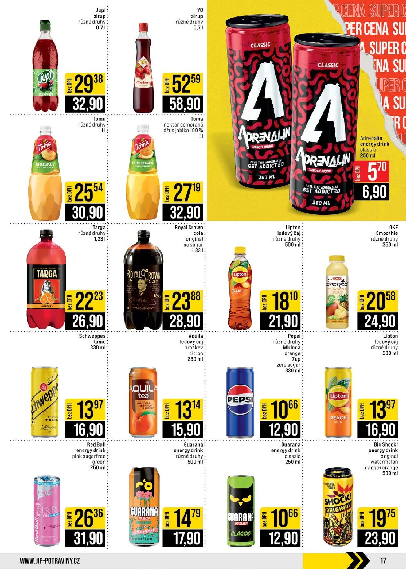 jip - JIP - Brno, Ostrava - Hrabová, Praha - Bořanovice, Jilemnice, Karlovy Vary, Olomouc, Pardubice, Zlín, Polička leták platný od středy 18.03.2026 do úterý 24.03.2026 - page: 17