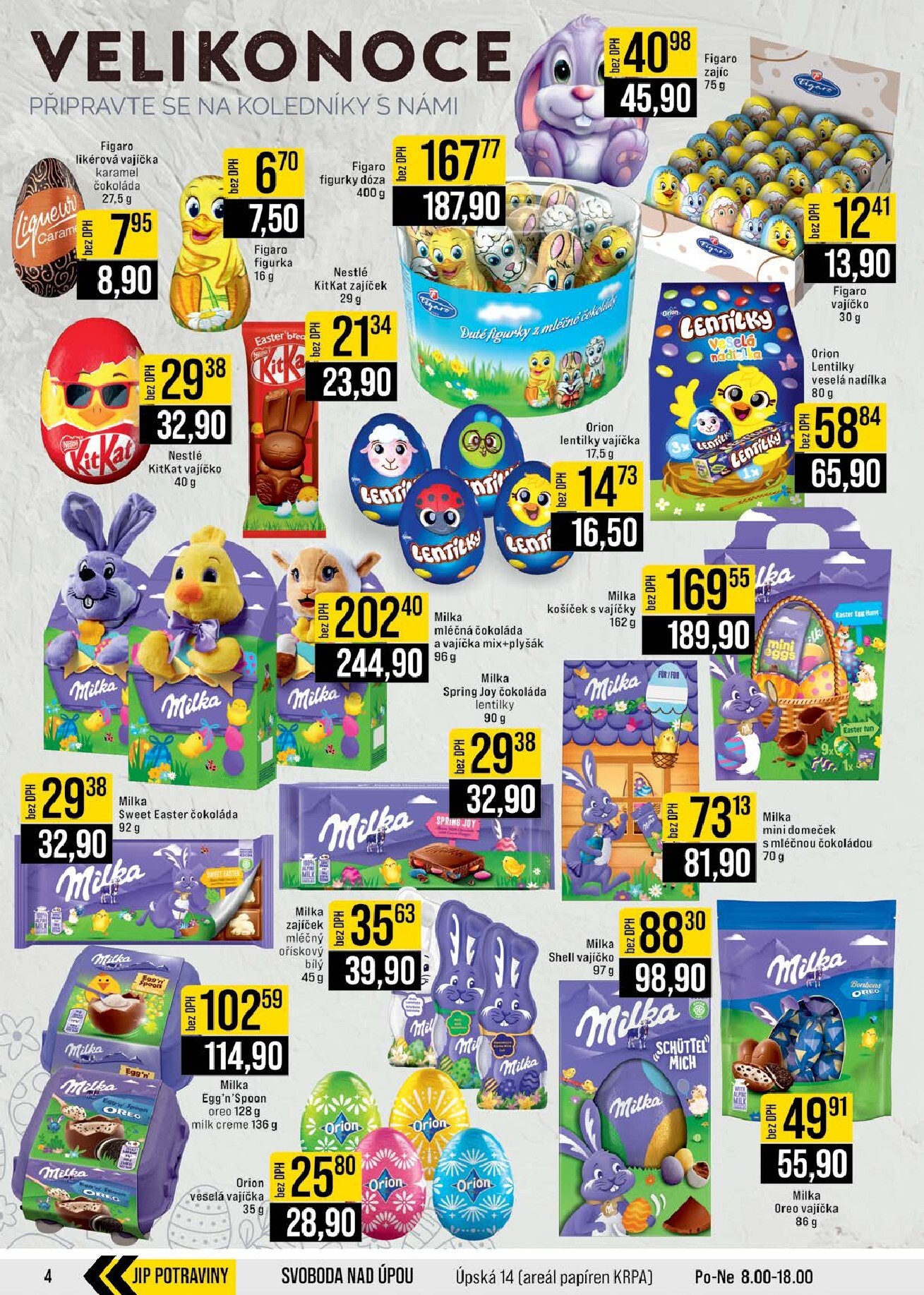 jip - JIP - Brno, Ostrava - Hrabová, Praha - Bořanovice, Jilemnice, Karlovy Vary, Olomouc, Pardubice, Zlín, Polička leták platný od středy 18.03.2026 do úterý 24.03.2026 - page: 4
