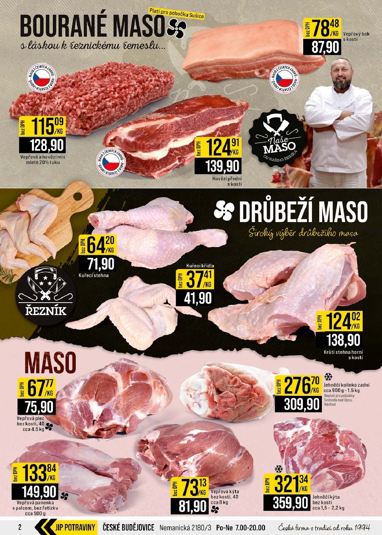 jip - JIP - České Budějovice, Most, Svoboda nad Úpou, Náchod, Sušice leták platný od středy 01.04.2026 do úterý 07.04.2026 - page: 2